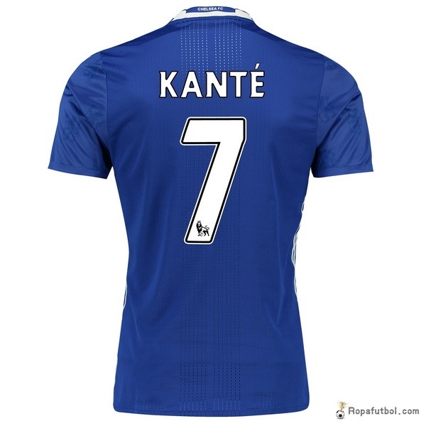 Camiseta Chelsea Replica Primera Ropa Kante 2016/17 Azul
